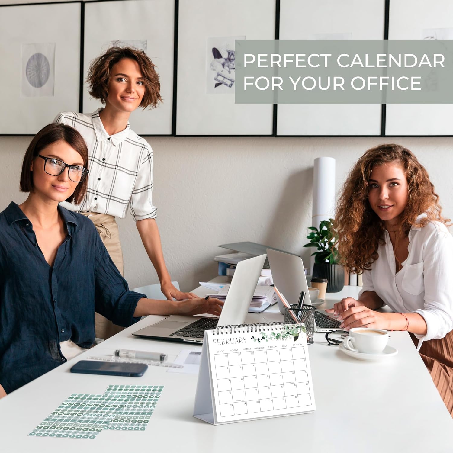 Aesthetic Desk Calendar 2025 - Runs until June 2026 - Beautiful Small Flip Desktop Calendar for Easy Organizing - Image 7